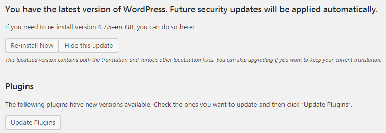 Оновити WordPress